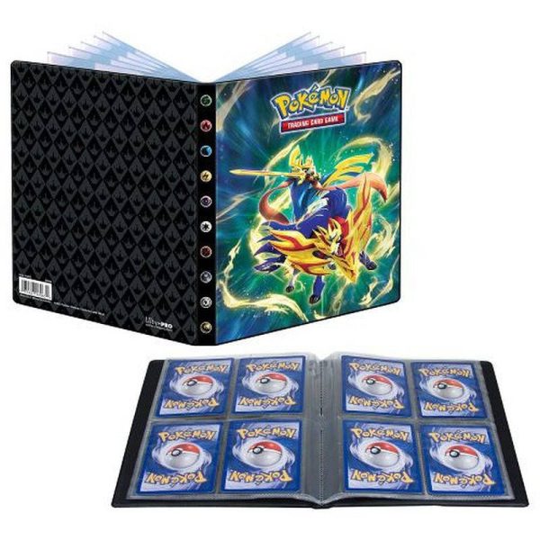 Album Ultra Pro 4-Pocket Portfolio Pokemon Crowned Sword Zacian and Crowned Shield Zamazenta