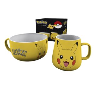 Zestaw śniadaniowy Pokemon Kubek + miska - Pikachu