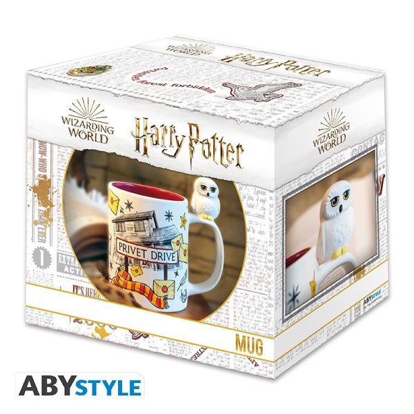 harry potter mug 3d handle hedwig privet drive x2 (5)
