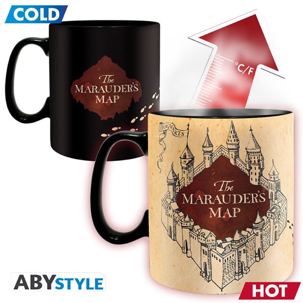 Kubek zmieniający kolor Harry Potter - Marauder’s Map 460 ml ABYstyle