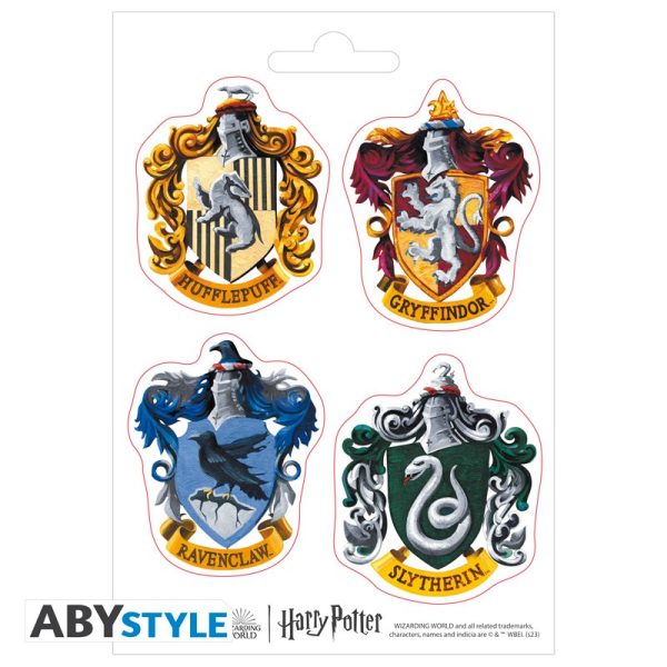 harry potter stickers 16x11cm 2 sheets hogwarts houses x5 (1)