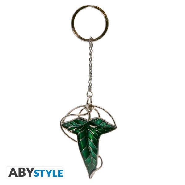 lord of the rings keychain 3d lorien leaf x4 (1)