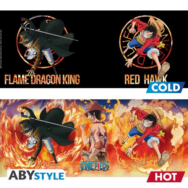 Kubek zmieniający kolor One Piece - Luffy & Sabo 460 ml ABYstyle