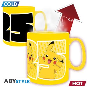 pokemon mug heat change 460 ml pikachu 25 cb box x2