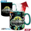 rick and morty mug heat change 460 ml spaceship box x2