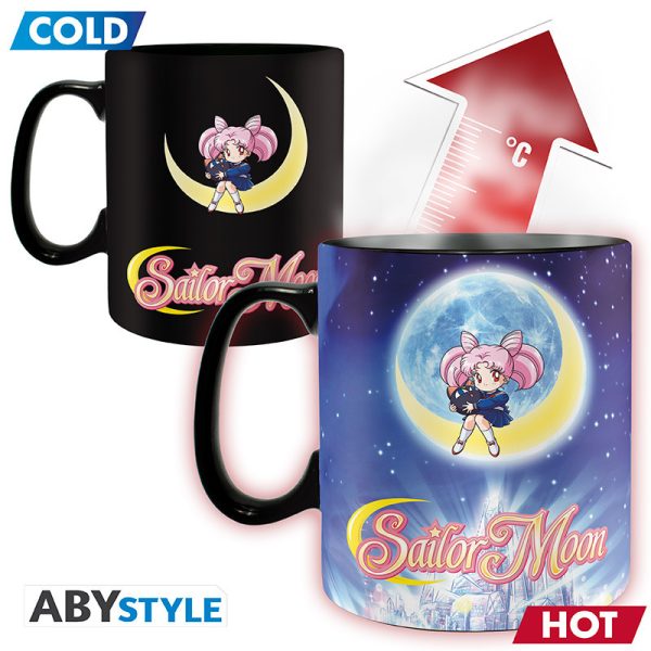Kubek zmieniający kolor Sailor Moon - Sailor & Chibi 460 ml ABYstyle