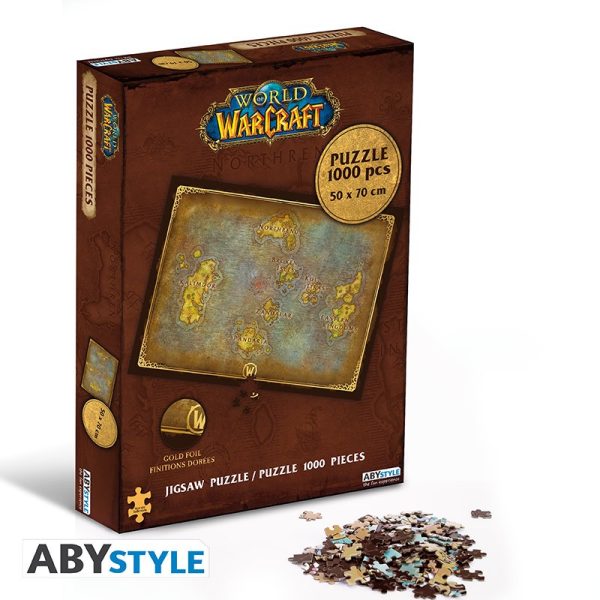 world of warcraft jigsaw puzzle 1000 pieces azeroth s map (1)