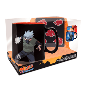 Zestaw prezentowy Naruto Shippuden - Kubek zmieniający kolor 460 ml + Podkładka Akatsuki ABYstyle