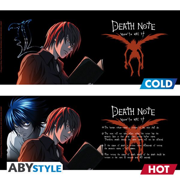 Kubek Death Note - L & Light Zmieniający Kolor 460 ml ABYstyle