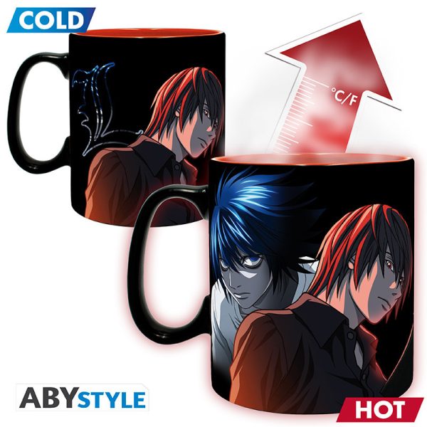 Kubek Death Note - L & Light Zmieniający Kolor 460 ml ABYstyle