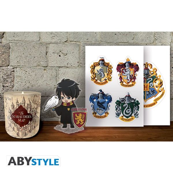 Zestaw Harry Potter - Świeca, Acryl® i Naklejki ABYstyle