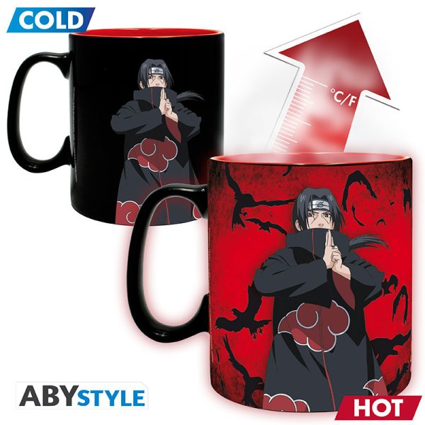 Zestaw prezentowy Naruto Shippuden - Kubek zmieniający kolor 460 ml + Podkładka Akatsuki ABYstyle