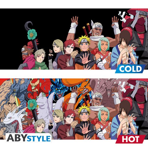 Kubek zmieniający kolor Naruto Shippuden - Bijū & Jinchūriki 460 ml ABYstyle