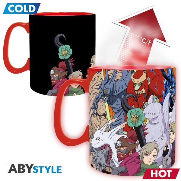Kubek zmieniający kolor Naruto Shippuden - Bijū & Jinchūriki 460 ml ABYstyle