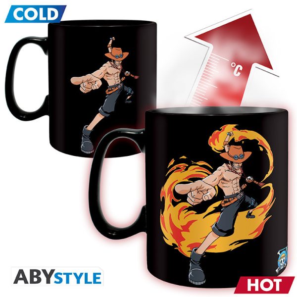 Kubek zmieniający kolor One Piece - Luffy & Ace 460 ml ABYstyle