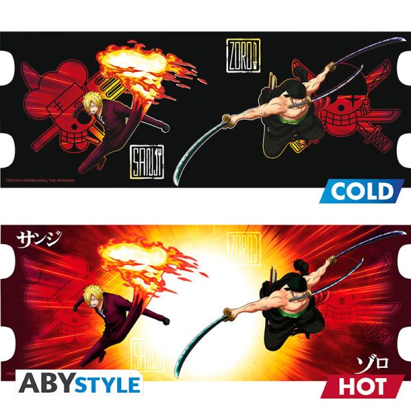 Kubek One Piece - Zoro & Sanji zmieniający kolor 460 ml ABYstyle