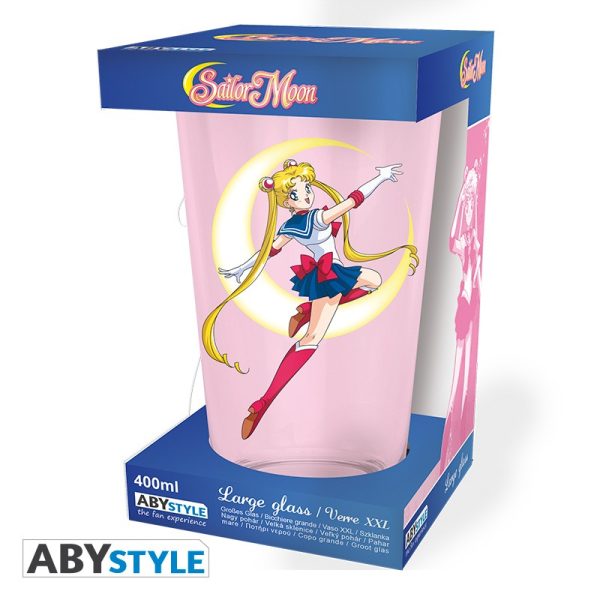 sailor moon large glass 400ml sailor moon x2 (2)