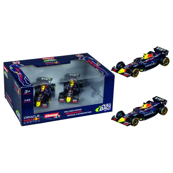 F1 Red Bull Double Action Pack - zestaw 2 samochodów wyścigowych Pull Back 1:43