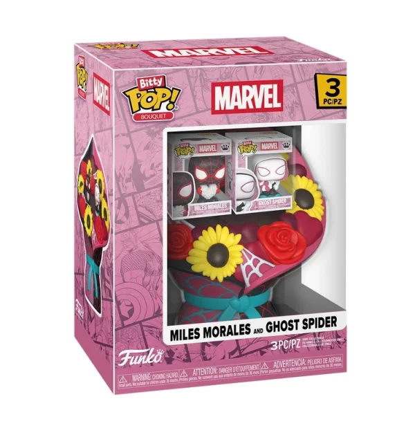 Funko Bitty Pop Bouquet Marvel Valentines - Miles Morales & Ghost Spider