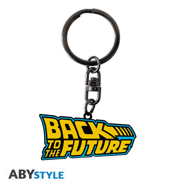 back to the future keychain logo x4