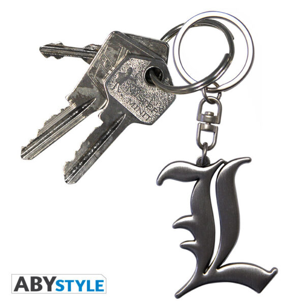 death note keychain 3d l symbol x4 (2)