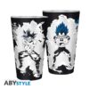 dragon ball super premium large glass 400ml goku vegeta box x2 (1)