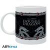 house of the dragon mug 320 ml silver dragon subli matte x2