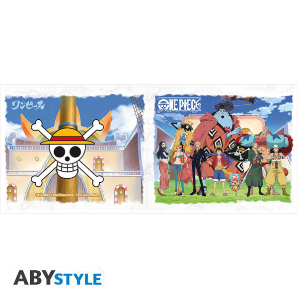 one piece mug 320 ml crew on thousand sunny subli matte x2 (1)