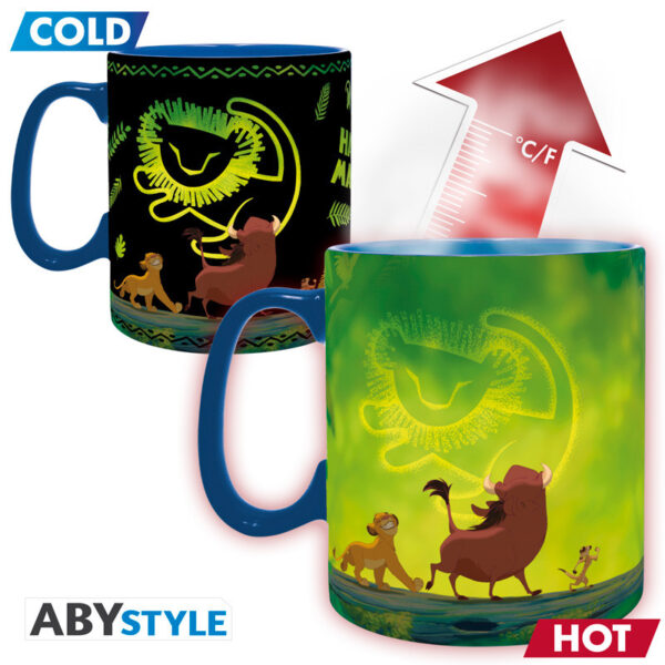 Kubek zmieniający kolor Król Lew Hakuna Matata 460 ml ABYstyle