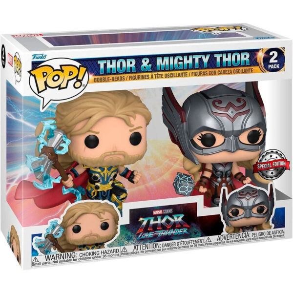 Zestaw 2 figurek Funko Pop Mighty Thor & Thor Exclusive Marvel