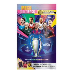 Topps UEFA Champions League 2025/26 Mega Multipack 67 Naklejek