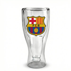 Szklanka do Piwa FC Barcelona 500 ml Podwójne Szkło