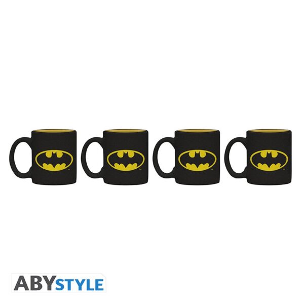 dc comics set 4 espresso mugs batman iconic dt