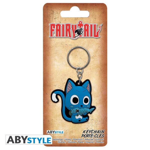 fairy tail keychain pvc happy x4 (3)