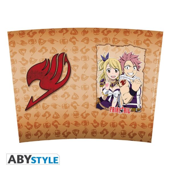 fairy tail travel mug lucy natsu emblem