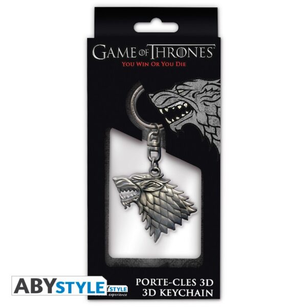 game of thrones keychain 3d stark x4 (1)
