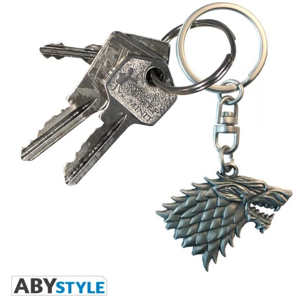 game of thrones keychain 3d stark x4 (2)
