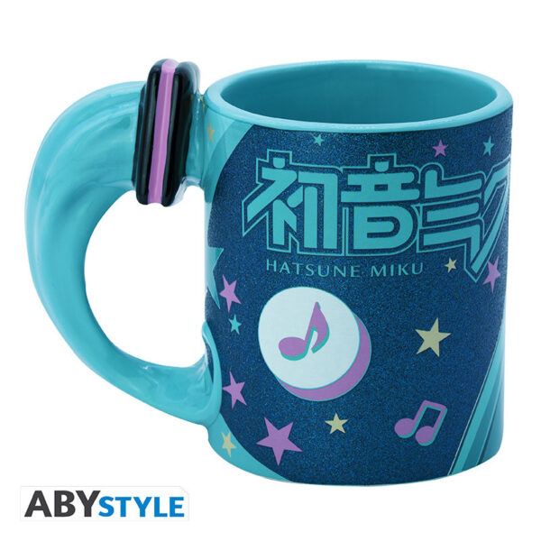 Kubek 3D Hatsune Miku z uchwytem w kształcie kucyków - 460 ml ABYstyle