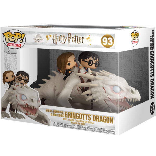 Figurka Funko Pop 93 Harry Potter - Gringotts Dragon with Harry, Ron and Hermione
