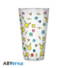 pokemon large glass 400ml pikachu pattern x2