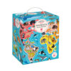 puzzlove czuczu puzzle zwierzeta mapa swiata 60 el b iext218806676