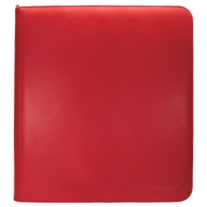 ultra pro vivid 12 pocket zippered pro binder red asset1