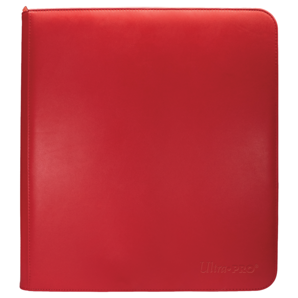 ultra pro vivid 12 pocket zippered pro binder red asset1