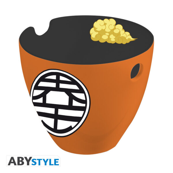 dragon ball ramen bowl with chopsticks goku symbols x2