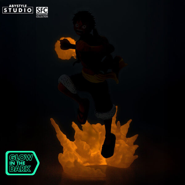 one piece figurine luffy glow in the dark x2