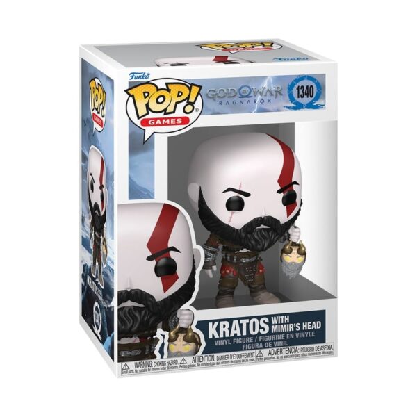 Figurka Funko Pop! #1340 God of War Ragnarök - Kratos with Mimir's Head w pudełku