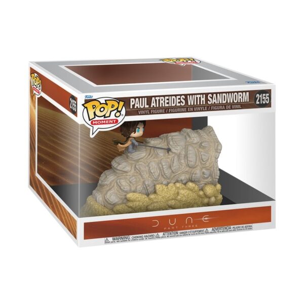 Figurka Funko Pop! Moments #2155 Diuna: Część trzecia - Paul Atreides with Sandworm w pudełku
