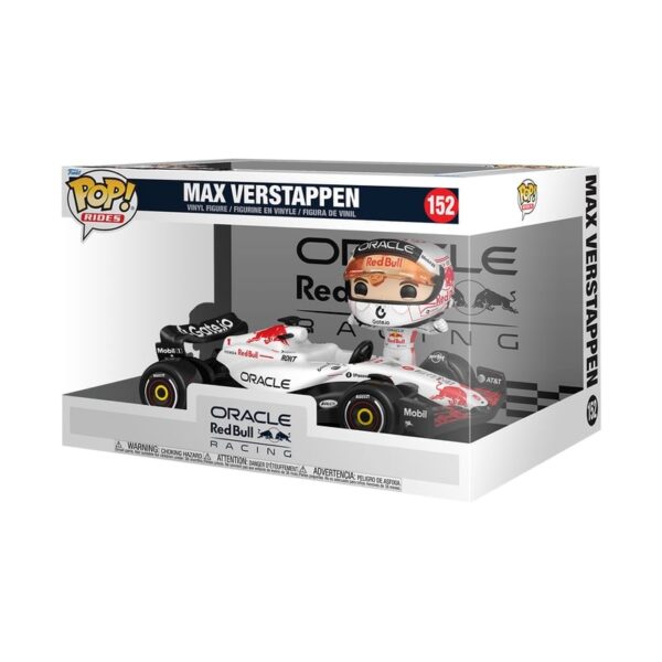 Figurka Funko Pop! Rides Super Deluxe #152 Red Bull Racing - Max Verstappen (White) w pudełku