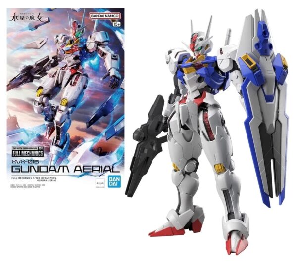 Full Mechanics 1/100 Gundam Aerial Model Kit The Witch from Mercury w pudełku