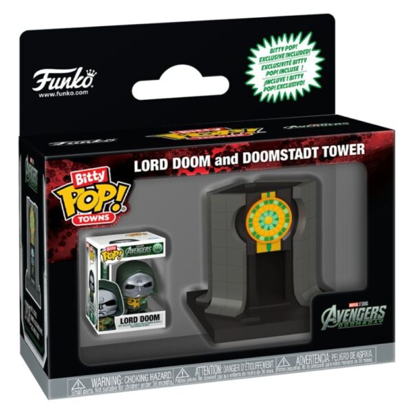 Funko Bitty Pop! Towns Avengers: Doomsday - Lord Doom & Doomstadt Tower
